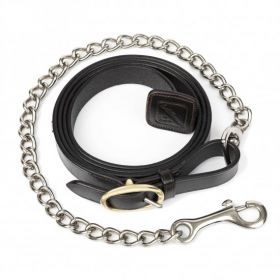 LeMieux Leather Trot Up Chain Black/Silver - LeMieux