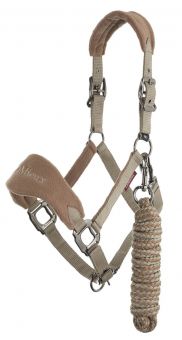 LeMieux Vogue Fleece Headcollar & Leadrope Mink -  LeMieux