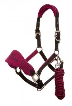 LeMieux Vogue Fleece Headcollar & Leadrope Plum - LeMieux