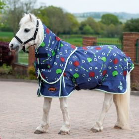 Gallop Ponie Lightweight Apple Mint Turnout Rug and Neck