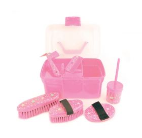 Lincoln Star Pattern Grooming Kit  Pink