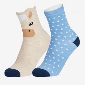 LeMieux Mini Character Socks 2 Pack-Palomino-6-9 Infant -  LeMieux
