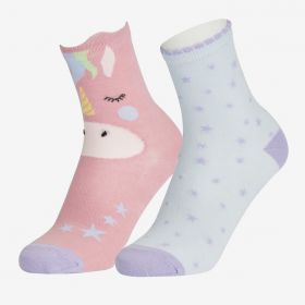 LeMieux Mini Character Socks 2 Pack-Unicorns-6-9 Infant -  LeMieux