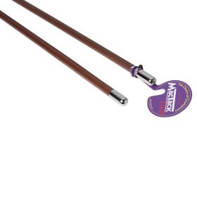 Mactack Show Cane with Nickel Caps - Brown