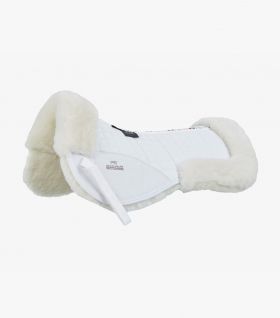 Premier Equine Merino Wool Saddle Pad - Half Pad White/Natural Wool