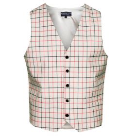 Equetech Mens Classic Tattersall Check Waistcoat - Black Gold -  Equetech