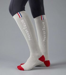 Premier Equine PE Sports Series Riding Socks (1 Pair) Grey