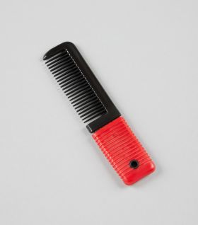 Premier Equine Plastic Mane Comb with Handle - Small - Red