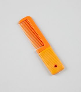 Premier Equine Plastic Mane Comb with Handle - Small - Amber