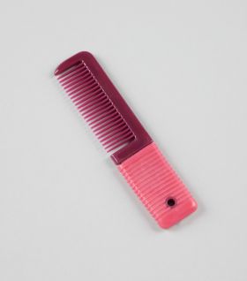 Premier Equine Plastic Mane Comb with Handle - Small - Fuchsia