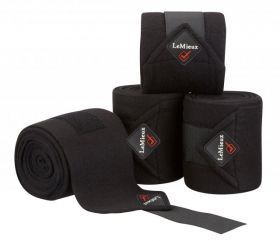 LeMieux Luxury Polo Bandages - Set of Four Black