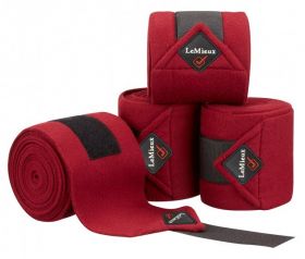 LeMieux Luxury Polo Bandages - Set of Four Burgundy