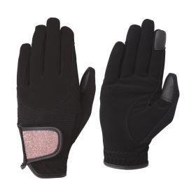 Hy5 Roka Riding Gloves Black - Pink -  HY