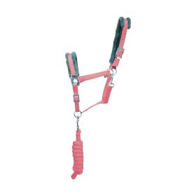 Hy Sport Active Head Collar & Rope Coral Rose - HY