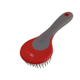 HySHINE Active Groom Mane & Tail Brush Rosette Red