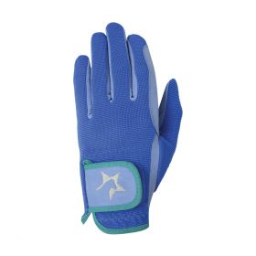 Hy5 Zeddy Three Tone Riding Gloves Blue -  HY