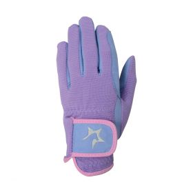 Hy5 Zeddy Three Tone Riding Gloves lavender -  HY