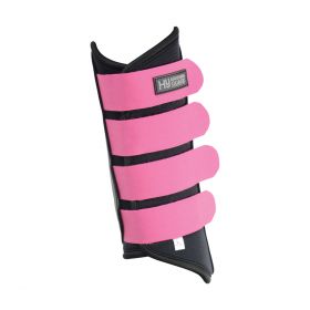 Hy Armoured Guard Neoprene Brushing Boots-Large-Black & Pink -  HY
