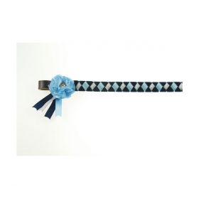 ShowQuest Skipton Browband Navy Pale Blue Silver