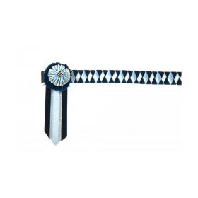 ShowQuest Boston Browband - Navy Pale Blue Silver