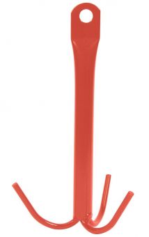 Perry Equestrian 3 Prong Tack Hook Red