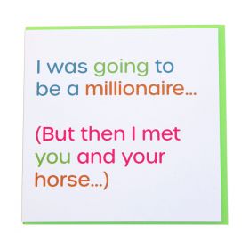Gubblecote Foiled Greetings Card - Millionaire