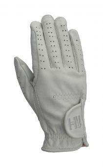 Hy5 Leather Riding Gloves White -  HY