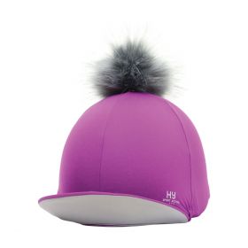 Hy Sport Active Hat Silk with Interchangeable Pom Pom - Amethyst - HY