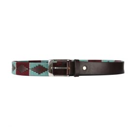 Hy Equestrian Synergy Collection Polo Belt - Aqua Fig -  HY