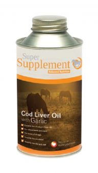 Super Supplement Cod Liver Oil with Garlic - Gallop Equestrian