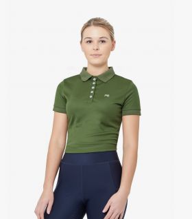 Premier Equine Pro Polo Ladies Technical Riding Shirt Green