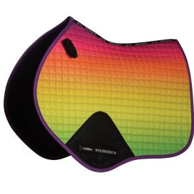 Weatherbeeta Prime Ombre CC/ Jump Saddle Pad - Rainbow Dream