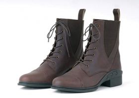 Rhinegold "Elite" Indiana Lace-up Paddock Boots Brown