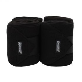 Roma Thick Polo Bandages 4 Pack  Black