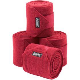 Roma Thick Polo Bandages 4 Pack  Red