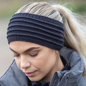 Equetech Silhouette Stretch Knit Headband - Navy -  Equetech