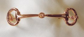 Equetech Snaffle Stock Pin Rose Gold