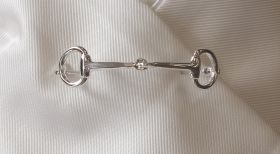 Equetech Snaffle Stock Pin Silver