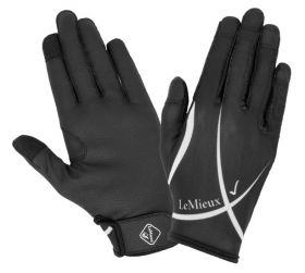 LeMieux Pro Touch Soleil Mesh Riding Glove - Black -  LeMieux