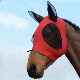 WeatherBeeta Stretch Bug Eye Saver With Ears-Red-Pony -  WeatherBeeta