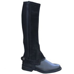 Tuffa Suede Half Chaps Adults Black - Tuffa Boots