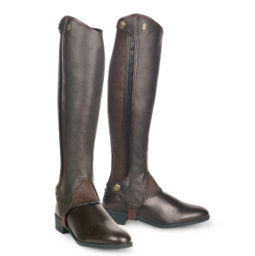 Tredstep Deluxe Half Chaps - Brown - 47cm H/38cm W (18in H/15in W) Clearance - Tredstep Ireland