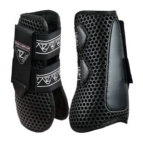 Equilibrium Tri-Zone Open Fronted Tendon Boots - Black - Equilibrium