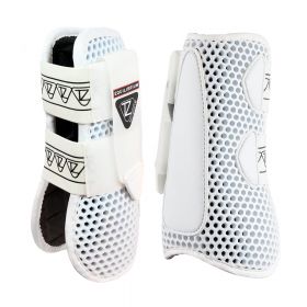 Equilibrium Tri-Zone Open Fronted Tendon Boots - White - Equilibrium