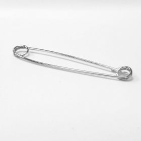 Equetech Traditional Plain Stock Pin - Silver