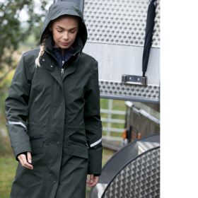 Equetech Utopia Long Waterproof Riding Coat - Charcoal -  Equetech