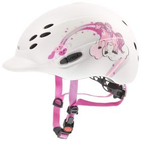 Uvex Onyxx Hat Princess White -49-54cm - XXXS-XS - Uvex Riding Helmets