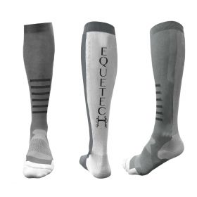 Equetech E-Tech Performance Socks  - 2 Pack Grey -  Equetech