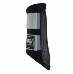 Woof Wear Club Brushing Boot - WB0003 Black Brushed Steel