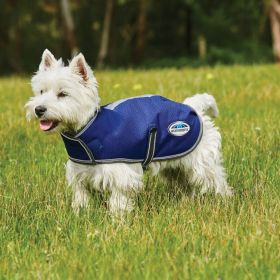 WeatherBeeta Comfitec Premier Free Parka Dog Coat Medium - Dark Blue/Grey/White